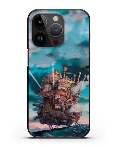 Чехол аниме Ходячий замок - Замок силиконовый для iPhone 14 Pro