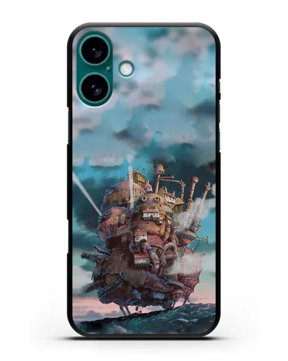 Чехол аниме Ходячий замок - Замок силиконовый для iPhone 16 Plus