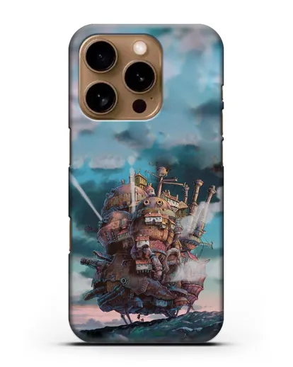 Чехол аниме Ходячий замок - Замок силиконовый для iPhone 16 Pro