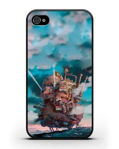 Чехол аниме Ходячий замок - Замок силиконовый для iPhone 4/4s