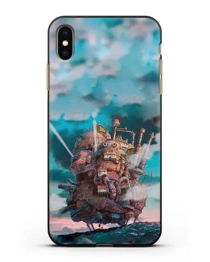 Чехол аниме Ходячий замок - Замок силиконовый для iPhone XS Max