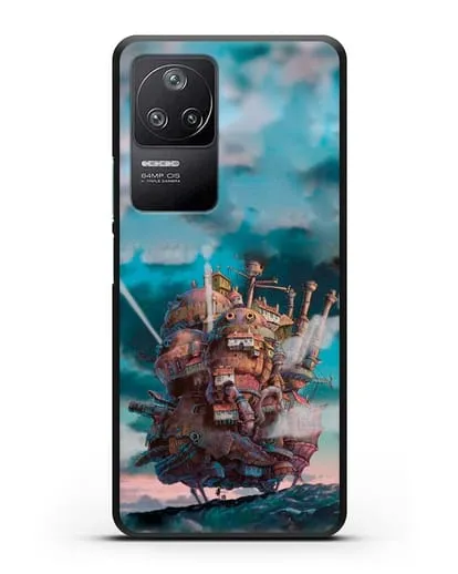 Чехол аниме Ходячий замок - Замок силиконовый для Xiaomi Poco F4