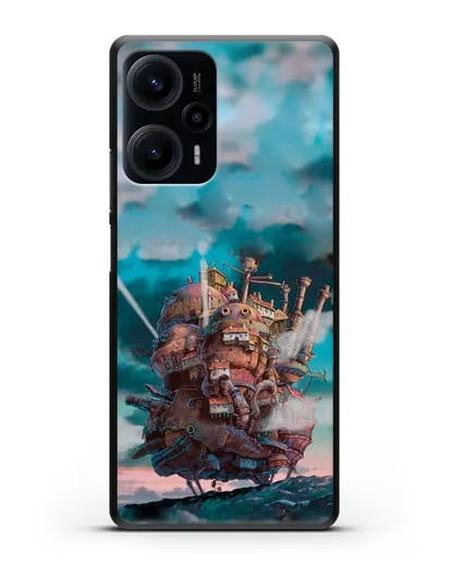 Чехол аниме Ходячий замок - Замок силиконовый для Xiaomi Poco F5