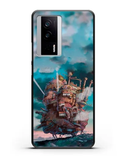 Чехол аниме Ходячий замок - Замок силиконовый для Xiaomi Poco F5 Pro