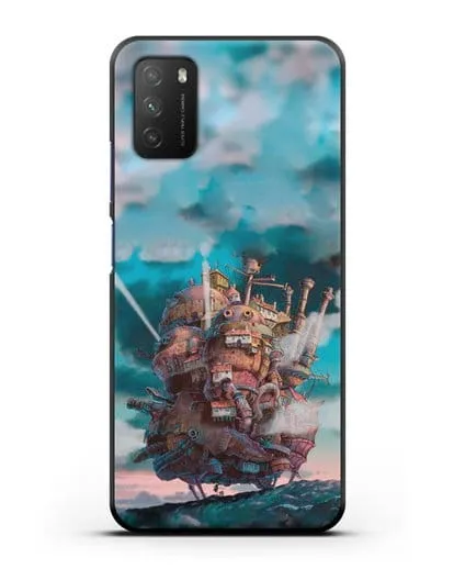 Чехол аниме Ходячий замок - Замок силиконовый для Xiaomi Poco M3