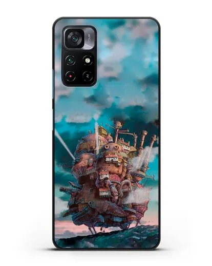 Чехол аниме Ходячий замок - Замок силиконовый для Xiaomi Poco M4 Pro 5G