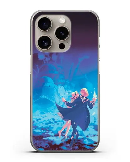 Чехол аниме Ходячий замок - На пути в Замок силиконовый для iPhone 15 Pro