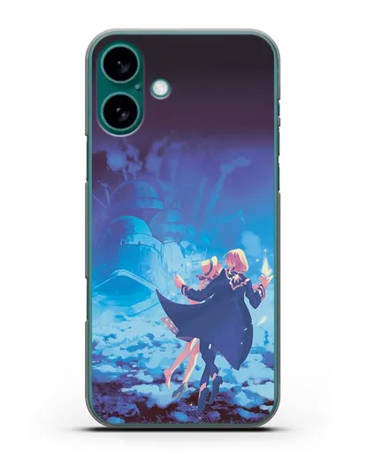 Чехол аниме Ходячий замок - На пути в Замок силиконовый для iPhone 16 Plus