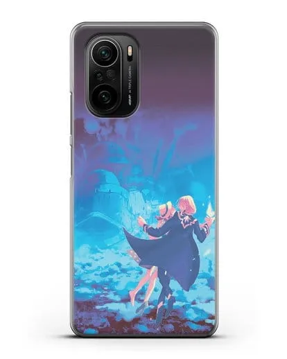 Чехол аниме Ходячий замок - На пути в Замок силиконовый для Xiaomi Poco F3