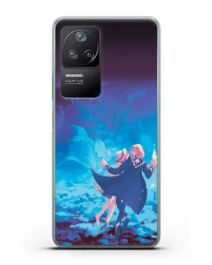 Чехол аниме Ходячий замок - На пути в Замок силиконовый для Xiaomi Poco F4