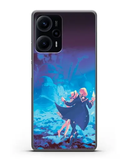 Чехол аниме Ходячий замок - На пути в Замок силиконовый для Xiaomi Poco F5