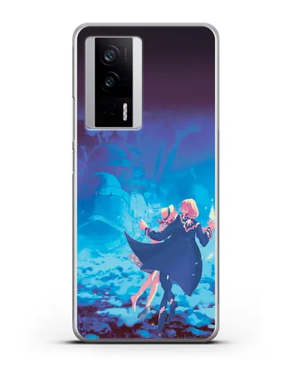 Чехол аниме Ходячий замок - На пути в Замок силиконовый для Xiaomi Poco F5 Pro