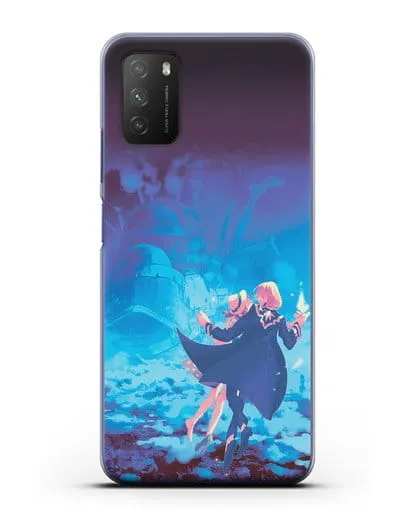 Чехол аниме Ходячий замок - На пути в Замок силиконовый для Xiaomi Poco M3