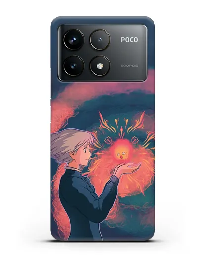 Чехол аниме Ходячий замок - Софи силиконовый для Xiaomi Poco F6 Pro