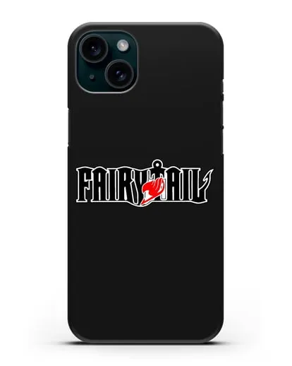 Чехол аниме Хвост феи - Лого силиконовый для iPhone 15 Plus