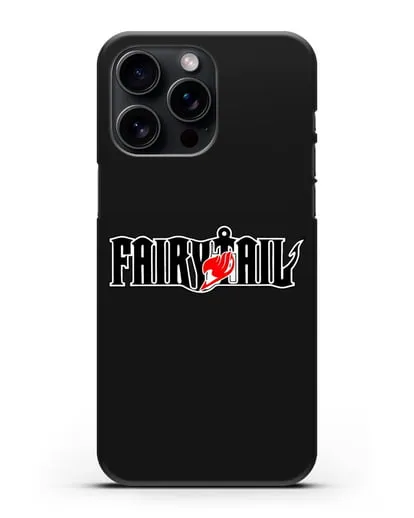 Чехол аниме Хвост феи - Лого силиконовый для iPhone 15 Pro Max