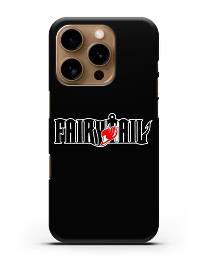 Чехол аниме Хвост феи - Лого силиконовый для iPhone 16 Pro