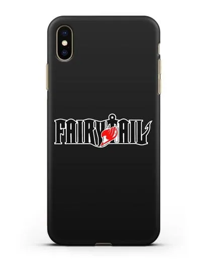 Чехол аниме Хвост феи - Лого силиконовый для iPhone XS Max