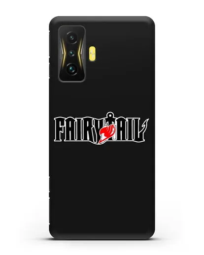 Чехол аниме Хвост феи - Лого силиконовый для Xiaomi Poco F4 GT