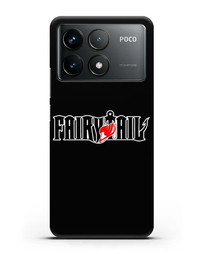 Чехол аниме Хвост феи - Лого силиконовый для Xiaomi Poco F6 Pro