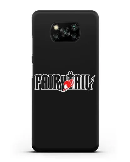 Чехол аниме Хвост феи - Лого силиконовый для Xiaomi Poco X3 Pro