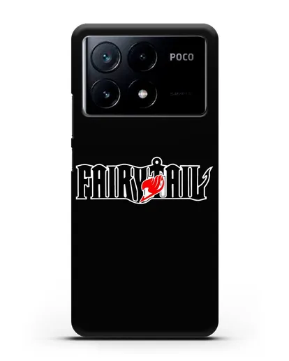 Чехол аниме Хвост феи - Лого силиконовый для Xiaomi Poco X6 Pro