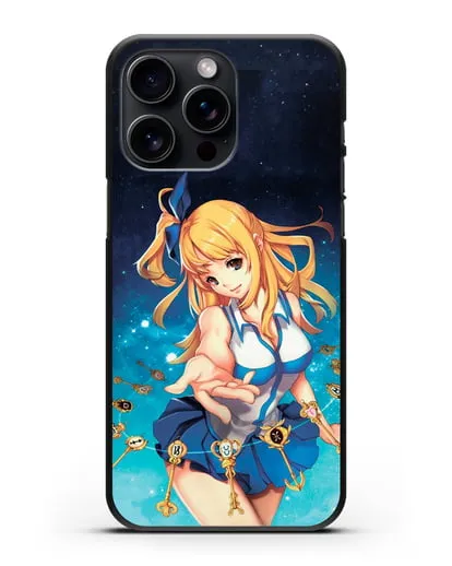 Чехол аниме Хвост феи - Люси силиконовый для iPhone 15 Pro Max