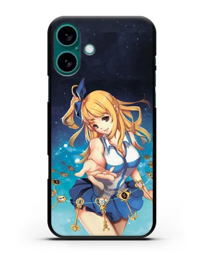 Чехол аниме Хвост феи - Люси силиконовый для iPhone 16 Plus