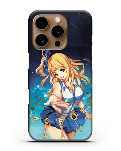 Чехол аниме Хвост феи - Люси силиконовый для iPhone 16 Pro