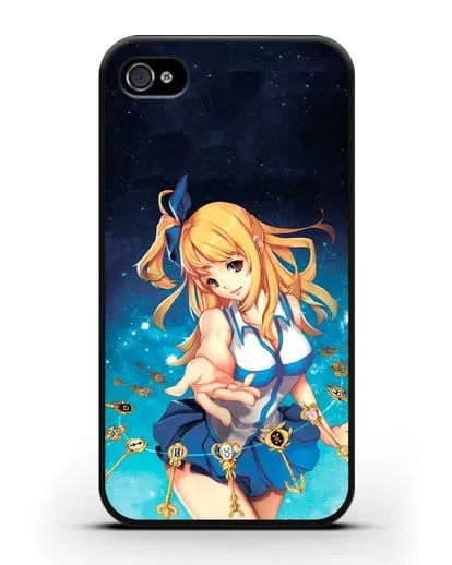 Чехол аниме Хвост феи - Люси силиконовый для iPhone 4/4s