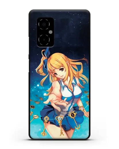 Чехол аниме Хвост феи - Люси силиконовый для Xiaomi Poco M4 5G