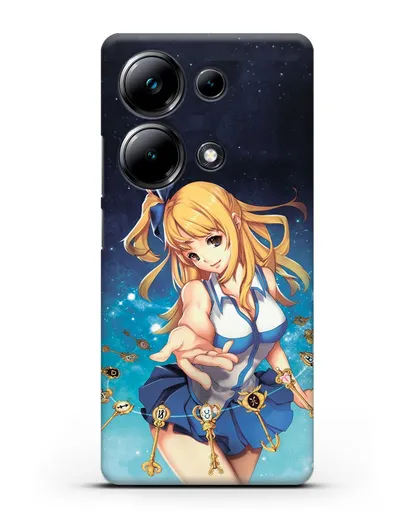 Чехол аниме Хвост феи - Люси силиконовый для Xiaomi Poco M6 Pro