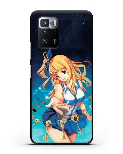 Чехол аниме Хвост феи - Люси силиконовый для Xiaomi Poco X3 GT