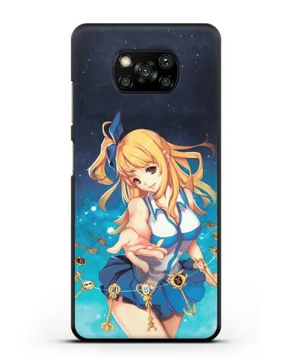 Чехол аниме Хвост феи - Люси силиконовый для Xiaomi Poco X3 Pro