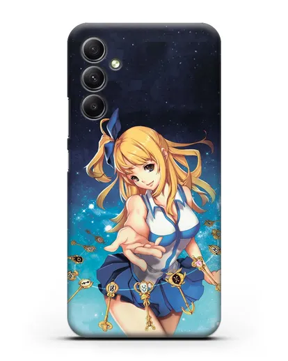 Чехол аниме Хвост феи - Люси силиконовый для Samsung Galaxy A34 [SM-A346]