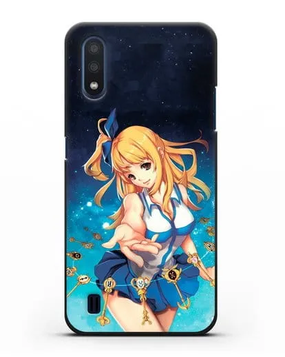 Чехол аниме Хвост феи - Люси силиконовый для Samsung Galaxy M01 [SM-M015F]