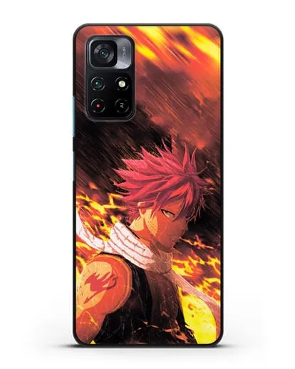 Чехол аниме Хвост феи - Нацу силиконовый для Xiaomi Poco M4 Pro 5G