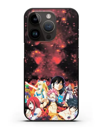 Чехол аниме Хвост феи - Хвост феи силиконовый для iPhone 14 Pro