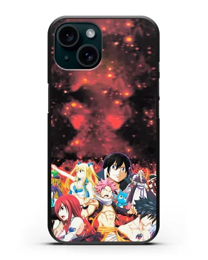 Чехол аниме Хвост феи - Хвост феи силиконовый для iPhone 15