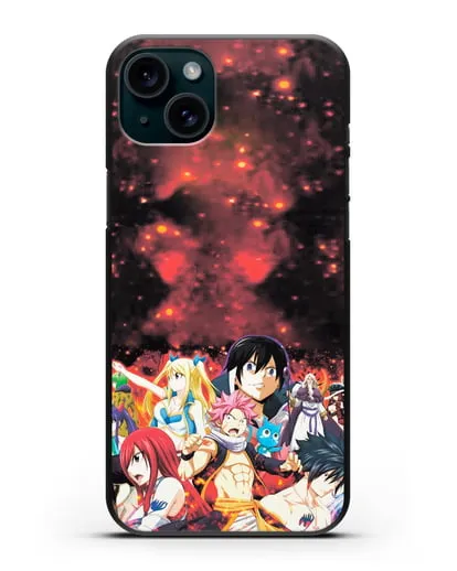 Чехол аниме Хвост феи - Хвост феи силиконовый для iPhone 15 Plus