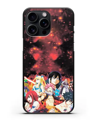 Чехол аниме Хвост феи - Хвост феи силиконовый для iPhone 15 Pro Max