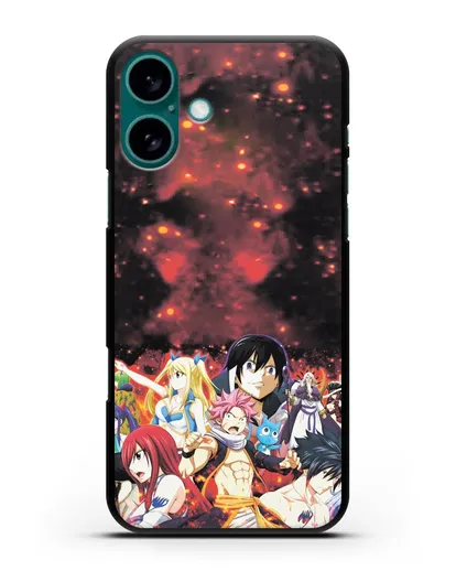 Чехол аниме Хвост феи - Хвост феи силиконовый для iPhone 16 Plus