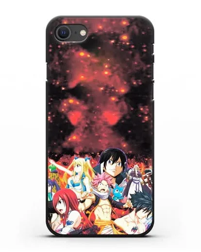 Чехол аниме Хвост феи - Хвост феи силиконовый для iPhone SE 2020