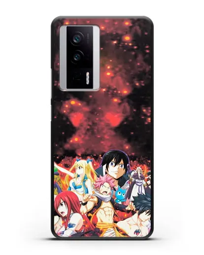 Чехол аниме Хвост феи - Хвост феи силиконовый для Xiaomi Poco F5 Pro