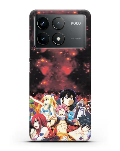 Чехол аниме Хвост феи - Хвост феи силиконовый для Xiaomi Poco F6 Pro