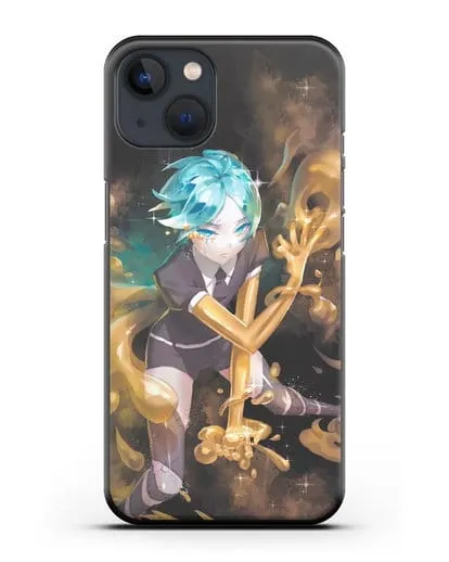 Чехол аниме Страна самоцветов - Фосс и золото силиконовый для iPhone 13