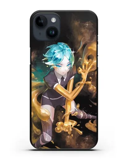 Чехол аниме Страна самоцветов - Фосс и золото силиконовый для iPhone 14 Plus