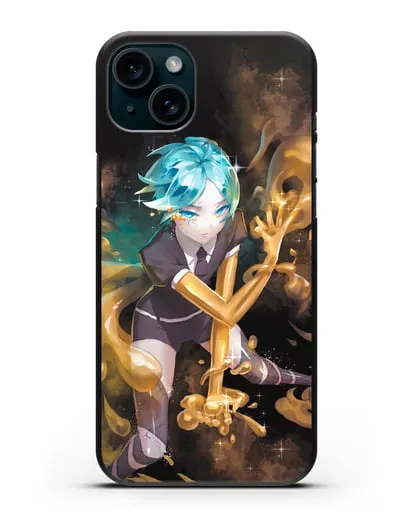 Чехол аниме Страна самоцветов - Фосс и золото силиконовый для iPhone 15 Plus