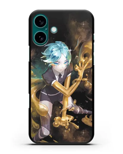 Чехол аниме Страна самоцветов - Фосс и золото силиконовый для iPhone 16 Plus