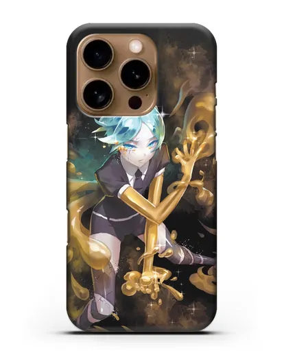 Чехол аниме Страна самоцветов - Фосс и золото силиконовый для iPhone 16 Pro